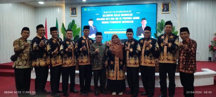 Kepala MTsN 5 Bungo Hadiri Rakor KKM di Jambi
