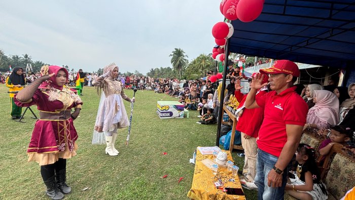 Pawai Kemerdekaan Meriahkan HUT RI ke-81 di Teluk Pandak Hingga Sore Hari